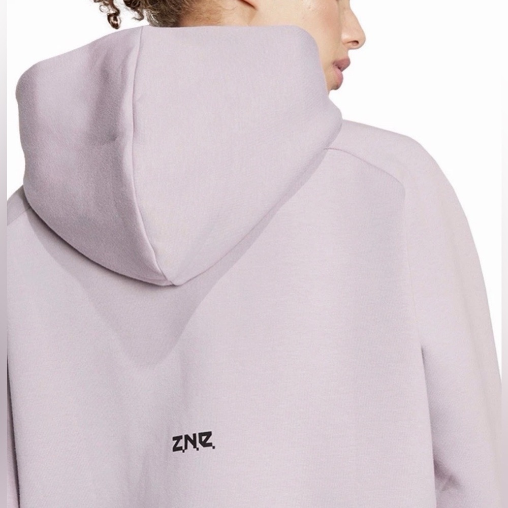 Adidas Z.N.E. Loose Fit Performance Full Zip Hoodie In Violet - Size XL - NWT - Picture 4 of 14